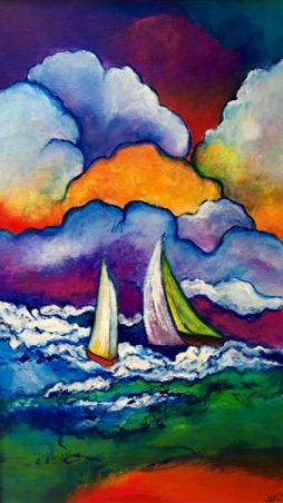 Archipelago Sunset Sails I
60 x 36